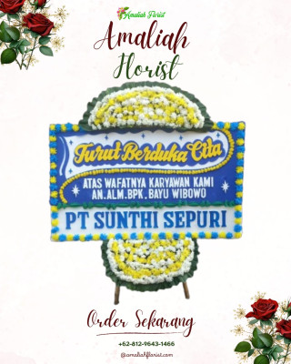 Papan Bunga Duka di Sunyaragi