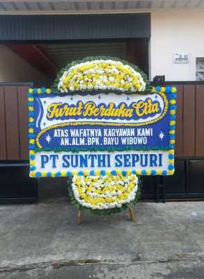 Papan Bunga Duka di Sunyaragi