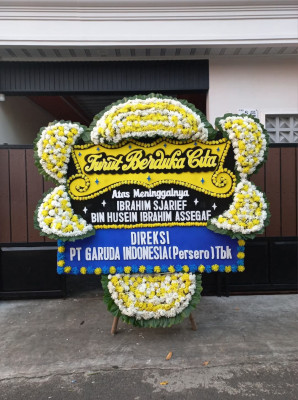 Papan Bunga Duka di Sunyaragi