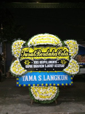Papan Bunga Duka di Sunyaragi